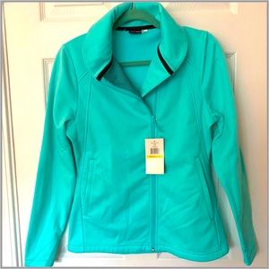 NWT Spyder Zip - Light Weight Jacket Beautiful (Tiffany) Blue in color…